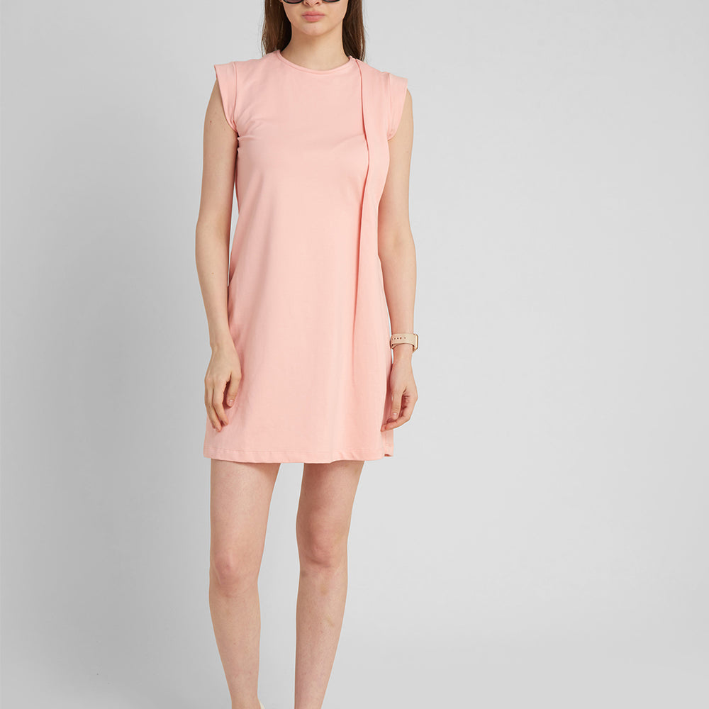 Pink A-Line Dress