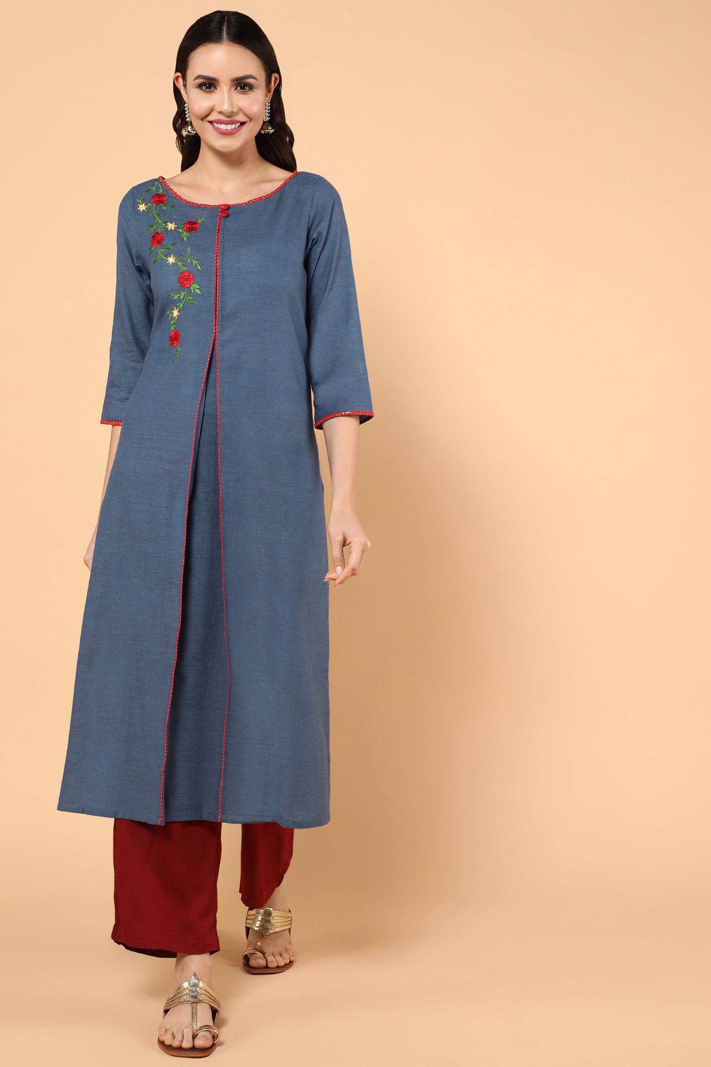 Classy Dark Blue Long Kurta