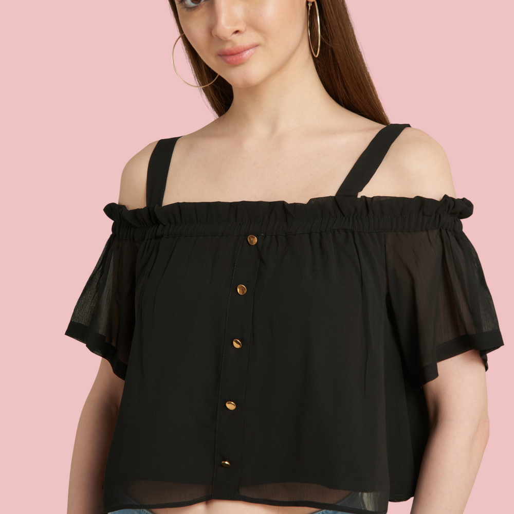 
                      
                        Short Sleeves Off Shoulder Crop Top
                      
                    