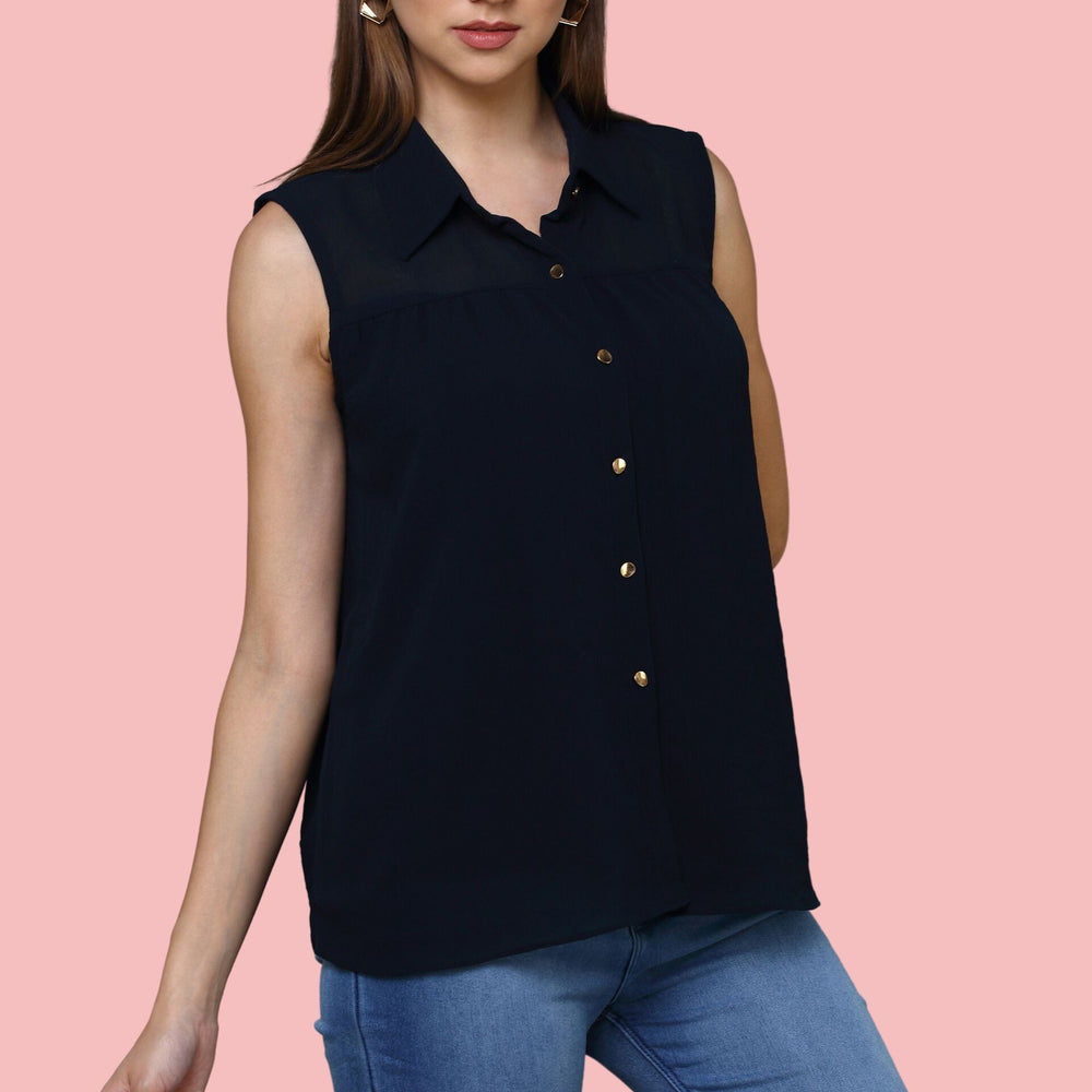 
                      
                        Navy Blue Shirt top
                      
                    