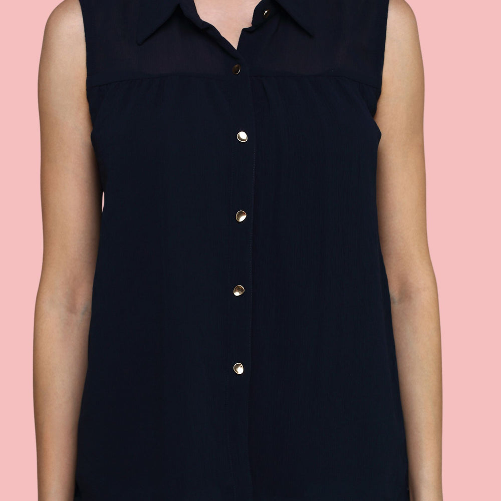 
                      
                        Navy Blue Shirt top
                      
                    