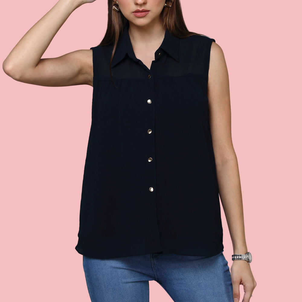 
                      
                        Navy Blue Shirt top
                      
                    