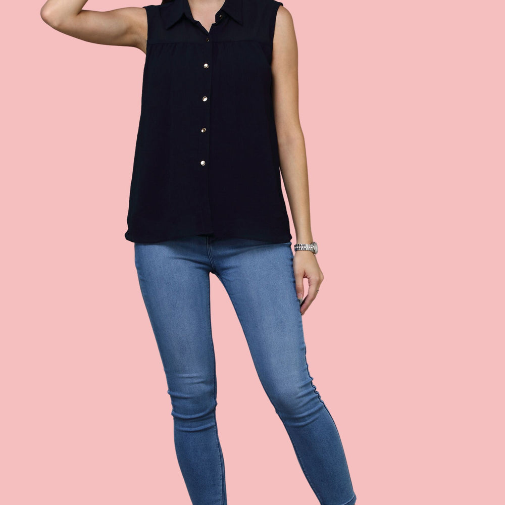 
                      
                        Navy Blue Shirt top
                      
                    