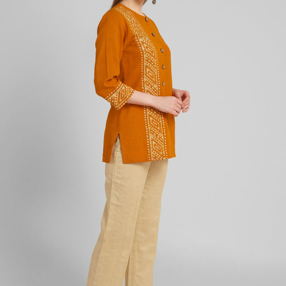 
                      
                        Mustard Short Kurti
                      
                    