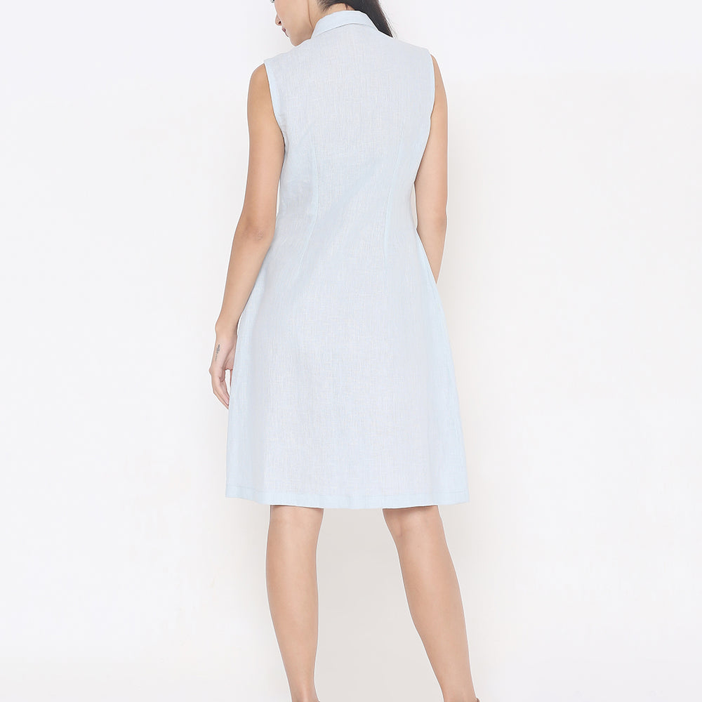 
                      
                        aturabi light blue linen coat dress
                      
                    