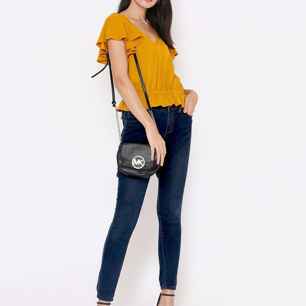 
                      
                        Aturabi Yellow Cinched Waist Top
                      
                    