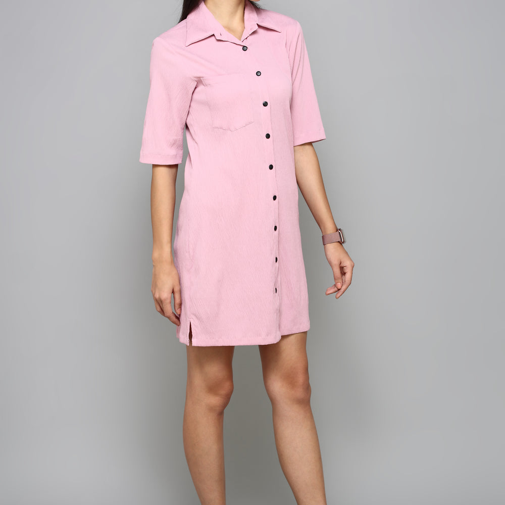 
                      
                        Pink Shirt Dress
                      
                    