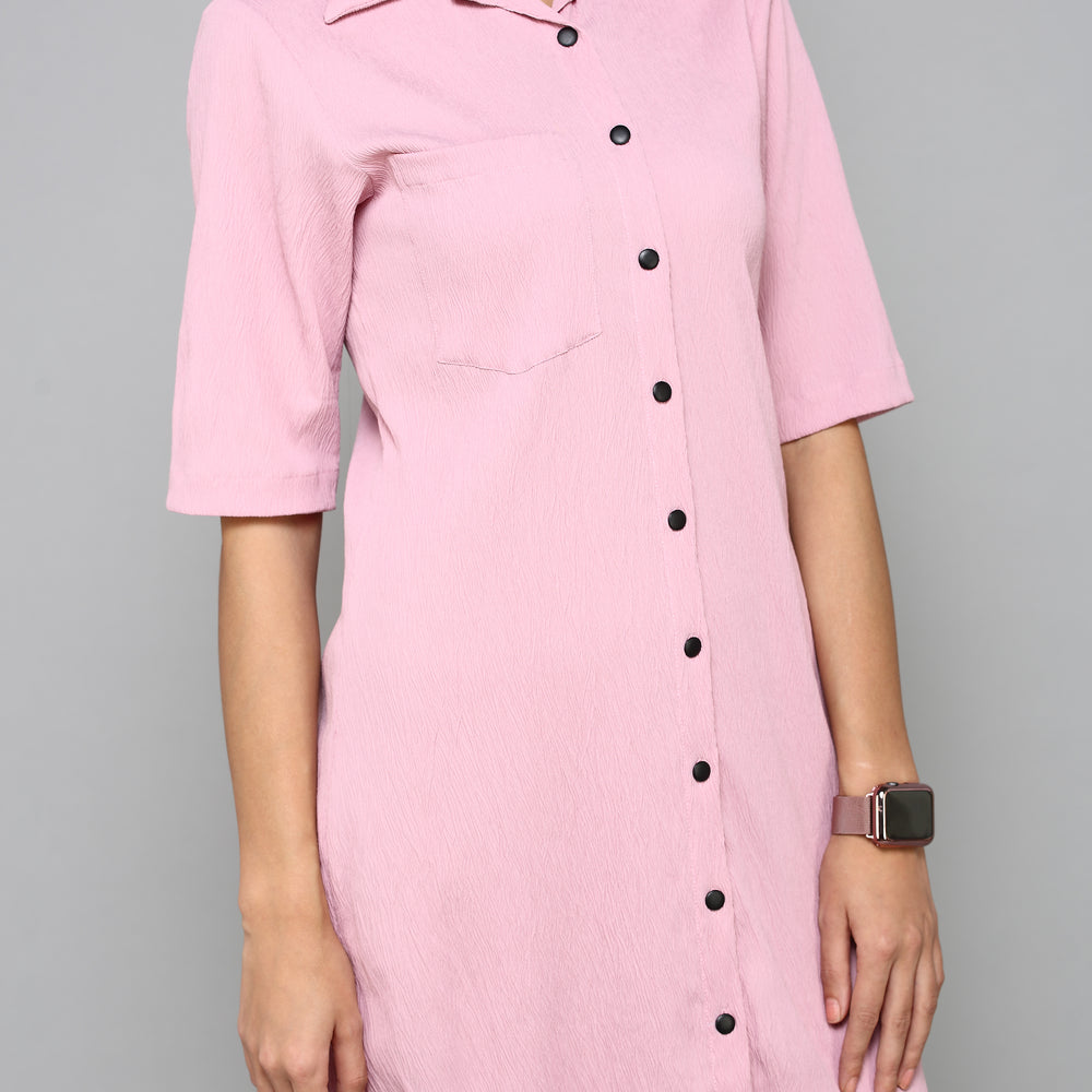 
                      
                        Pink Shirt Dress
                      
                    