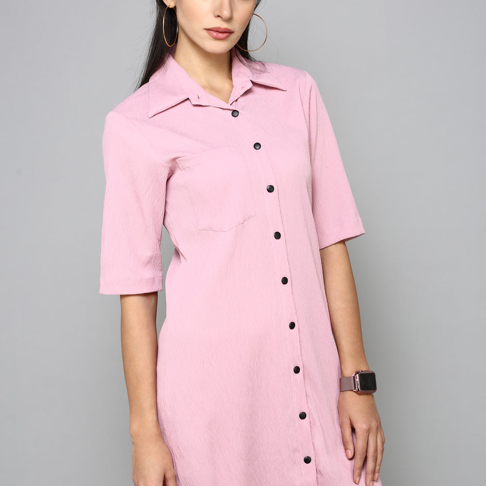 
                      
                        Pink Shirt Dress
                      
                    