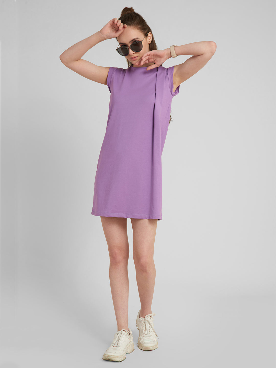 Purple A-Line Dress