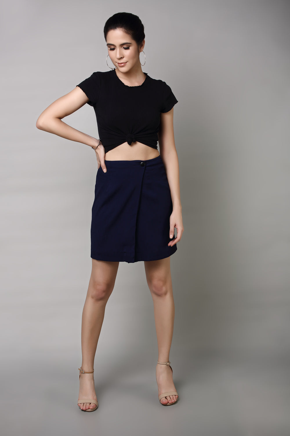 A-line Skirt with Back Pockets